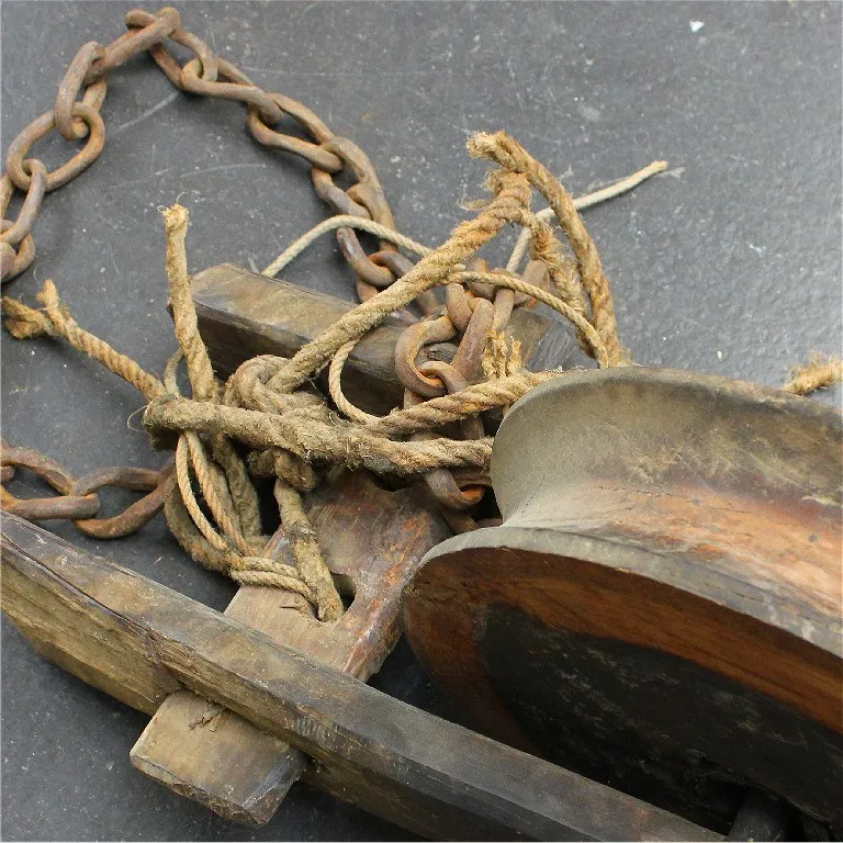 Gebrauchte Haspel Eichenholz vor 1880 – Bild 2