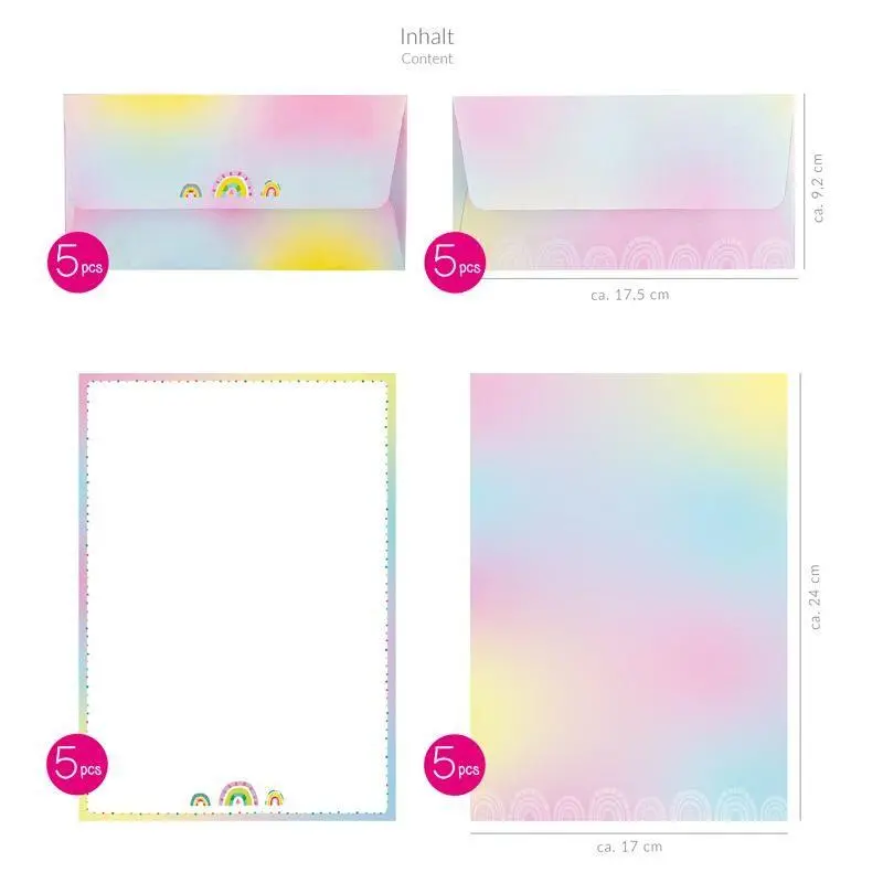 Briefpapier-Set 20-teilig (Good Feelings) – Bild 3