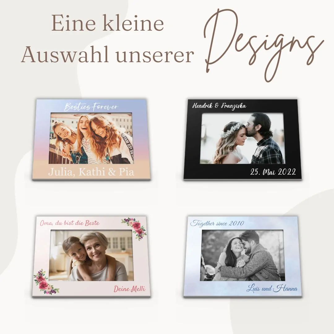 Personalisierter Rahmen für Dein Lieblingsfoto mit Deiner Botschaft – Bild 5